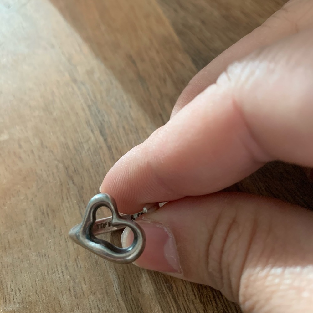 Tiffany and Co. Elsa Peretti open heart ring